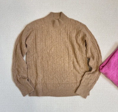 外单J.c小半高领绞花云朵针织衫～福利～给编码下单