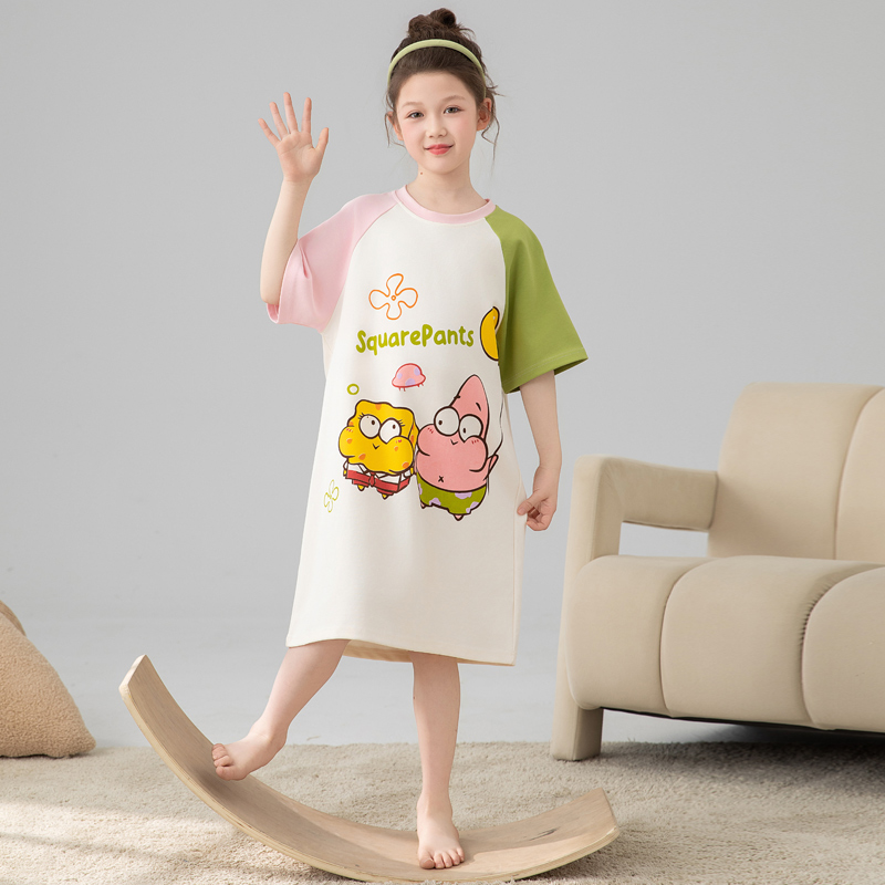 女童睡裙家居服甜美可爱纯棉