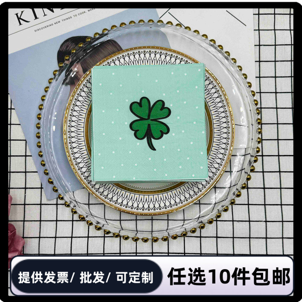 印花餐巾纸一包40张3层