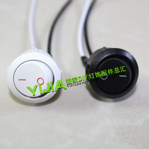 diy配件床头拇指大圆形按键开关