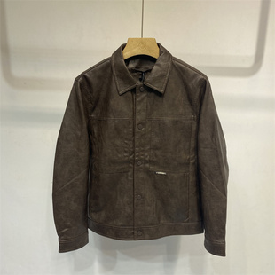 2025冬季新款男士皮衣外套时尚翻领加绒加厚保暖PU皮夹克男外套潮