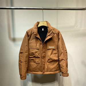 冬季男士羽绒服立领潮流工装加厚保暖羽绒外套亮色百搭上衣男潮衣
