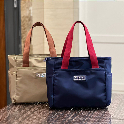 外出上班通勤中年妈妈手提袋子