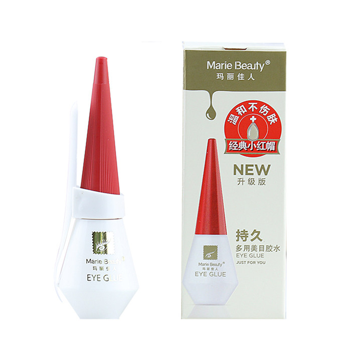 满包邮 正品批发玛丽佳人双眼皮假睫毛多用美目胶水透明白胶12g