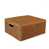 Производитель источника Имитация лозы сплетенная корзина для хранения домашнего хранения, гостиная книга газета закуски и мусор в ванной комнате для хранения одежды для хранения одежды