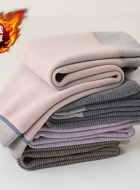 冬季加绒加厚弹力保暖裤男童秋裤女童打底裤儿童校园神器内穿棉裤