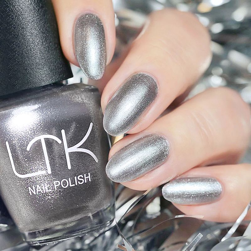 网红指甲油妃子银免烤快干持久同款不易掉爆闪爆款美甲油高档亮面