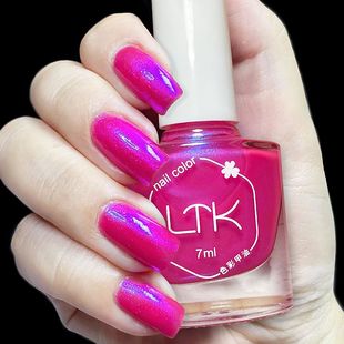 跳色美甲持久流行网红玫瑰殿下指甲油持久免烤快干显白高级组合装