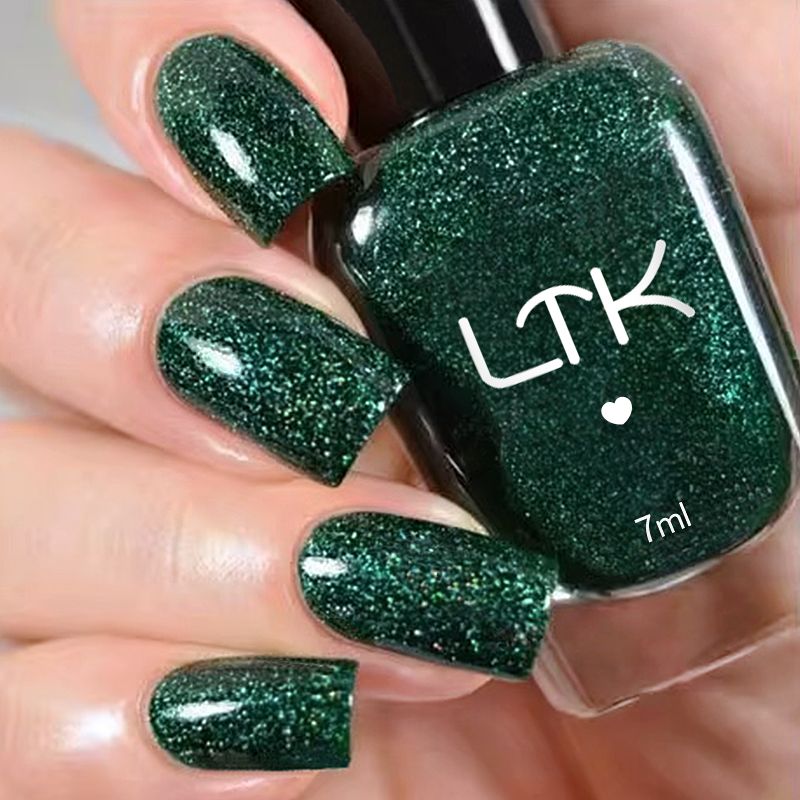 美甲跳搭免烤快干持久网红指甲油显白不可剥氛围感星野绿流行防水