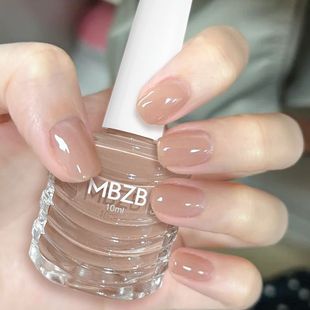 透明指甲油快干无味可撕拉可剥美甲裸色肤色学生亮面免烤网红日常