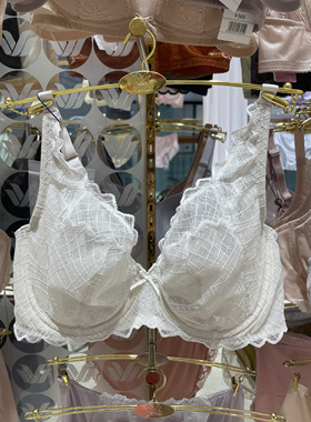 华歌尔蓝标女士内衣 WB84G4 超薄性感舒适软钢圈大胸显小文胸499