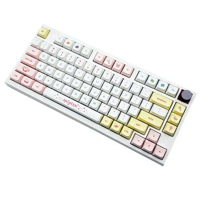 XDAV2PBT热升华蜜蜂牛奶牛乳9009抹茶日文微光马卡龙可爱键盘键帽