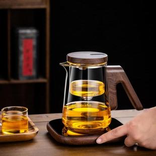 顶壶玻璃内胆茶水分离智能泡茶壶耐高温飘逸杯自动泡茶小青柑专用