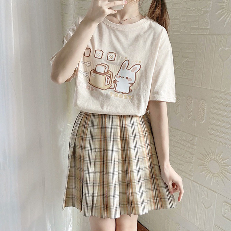 【实体店代挂】纯棉短袖女款日系T恤夏季可爱软妹上衣