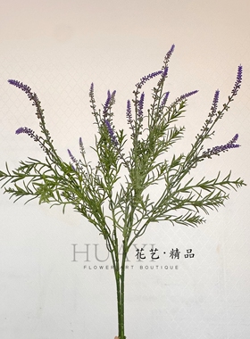 仿真薰衣草花束紫色家居装饰摆件北欧简约风格假花海插花造景绿植