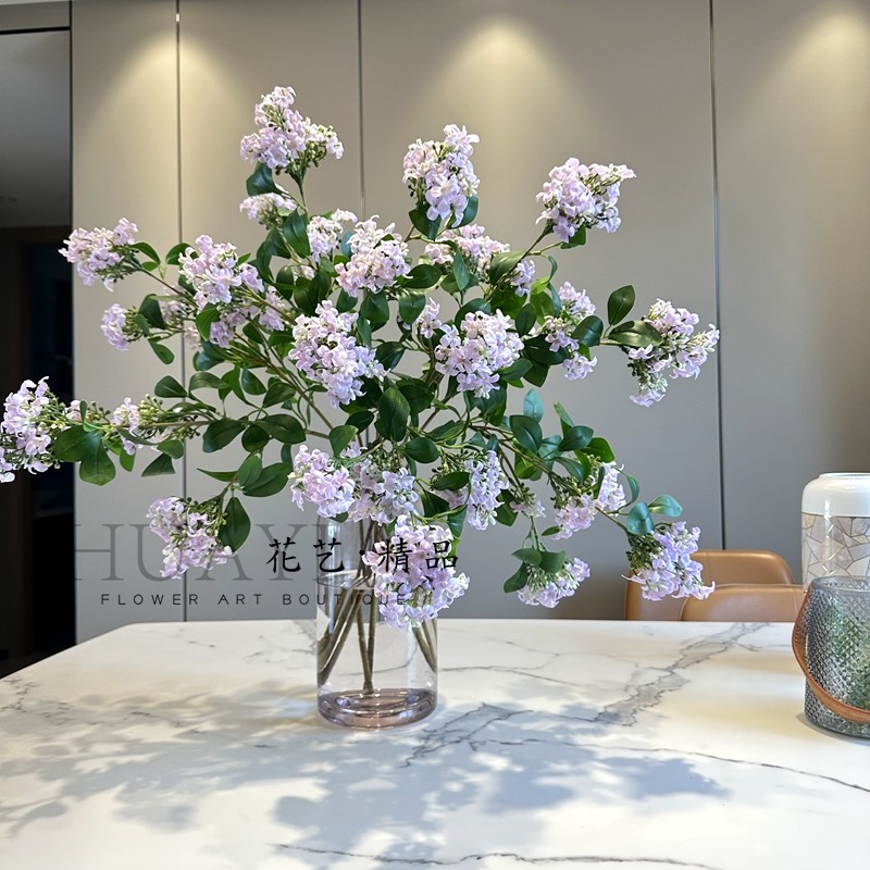 丁香花千里香仿真花束花枝家居摆放花艺客厅餐桌茶几室内商业插花,家居饰品,仿真花/假花,淘宝优惠券,粉丝福利购,淘宝优惠卷