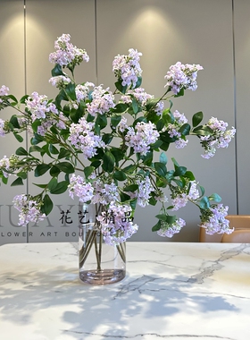 花艺精品仿真花摆放花艺丁香单只