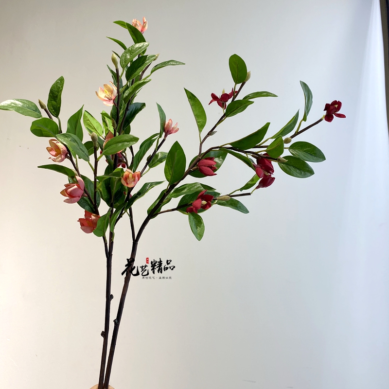 仿真含笑花小茶梅露莲花软装插花造型花艺美陈手捧花花海装置 家居饰品 仿真花/假花 原图主图