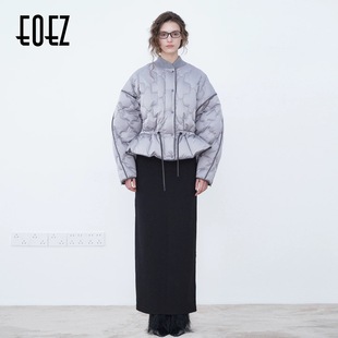 EOEZ 正品专柜 设计师  中长款 配腰带 羽绒服 鹅绒服  EZY7108
