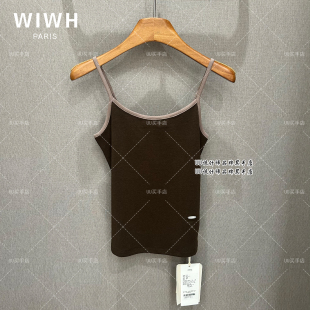 26春装 专柜 咖色 吊带 WHLD3E201 WIWH 背心 正品
