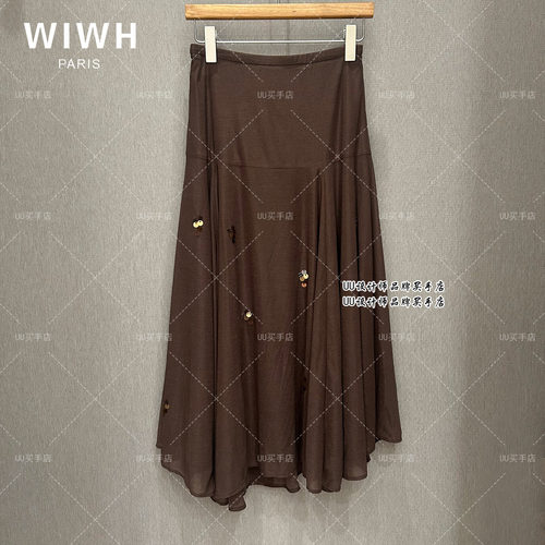 WIWH | 女装品牌 正品专柜 26秋装新品 咖色  半身裙  WHHQ2829