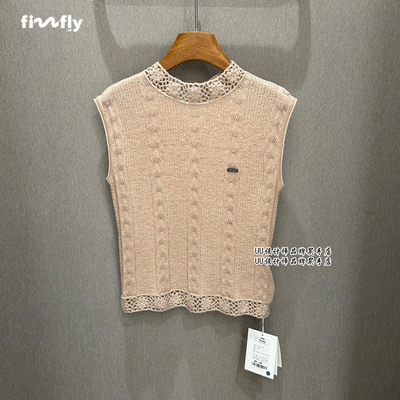 fizzfly | 正品专柜 设计师 2026新款 钩花  针织 无袖 背心