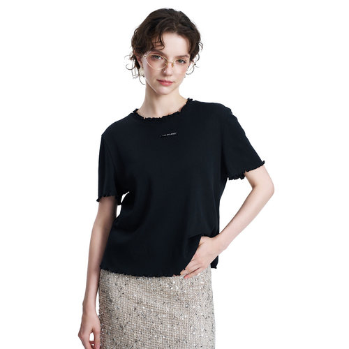 JVA MILANO | 正品专柜 26春夏 木耳边 短袖T恤女