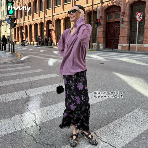 fizzfly | 正品 设计师 2026新款 花朵 针织半身裙【拍下改价】