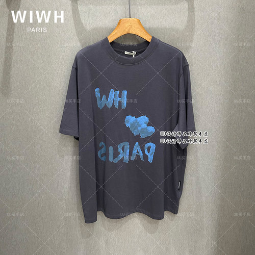WIWH | 女装 正品实拍 26夏 字母印花宽松版短袖T恤  3E177