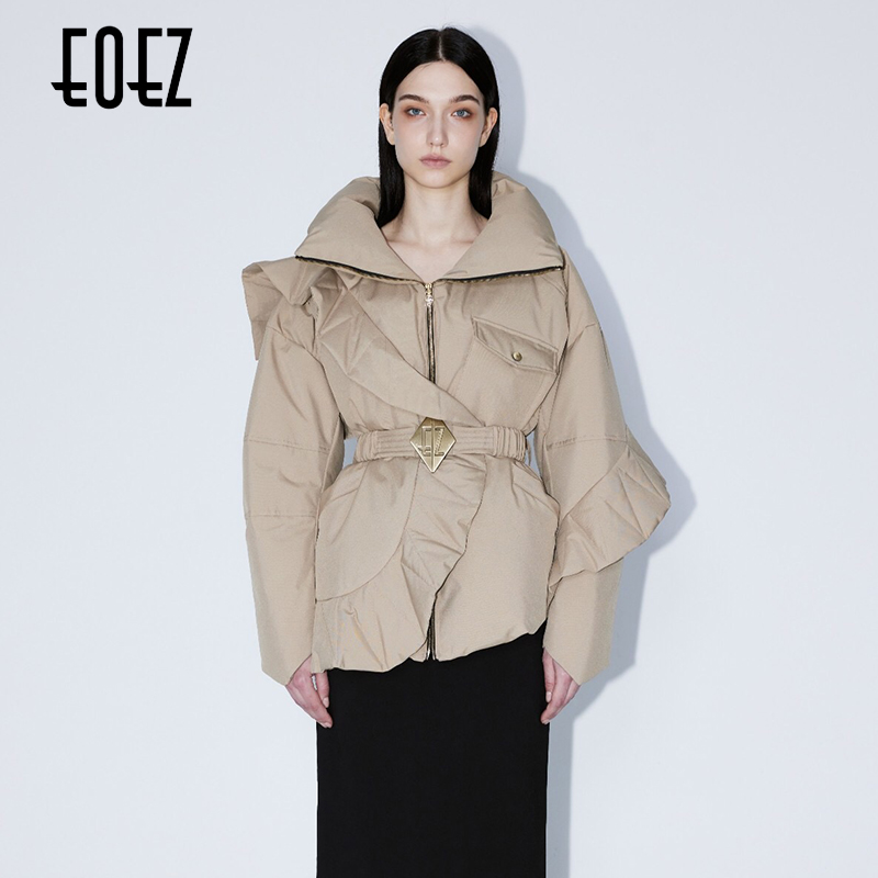 鹅绒短款羽绒服EOEZ休闲