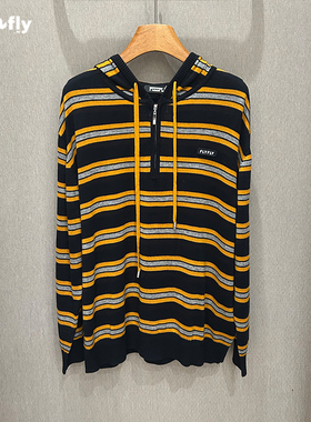 FIZZFLY | 设计师品牌 25秋装 连帽 羊毛 条纹 套头 针织衫