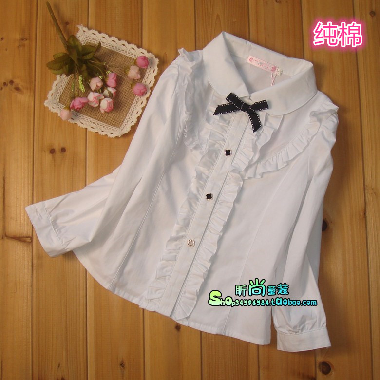 Chemise fille à manche longue - Ref 2084714 Image 4