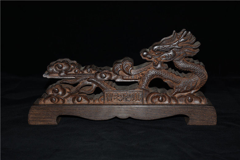 龙泉市万字号宝剑剑架汉剑装饰镇宅摆件纯手工雕刻龙头架装饰摆件