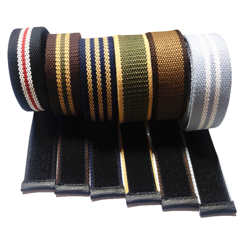 3.5cm加厚魔术贴腰带无铁腰带电子厂彩色安检腰带自粘皮带休闲带