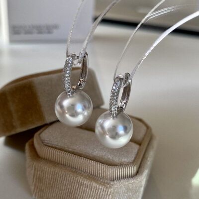 耳饰法式轻奢澳简约耳扣纯银气质