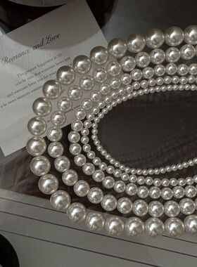 S925纯银韩版小众设计强光珍珠项链韩国简约博主Fever锁骨链