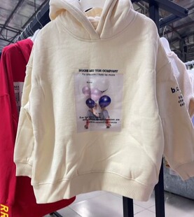 R R佛山店不可比喻带帽加绒卫衣T恤2024秋冬新款男童童装长袖279