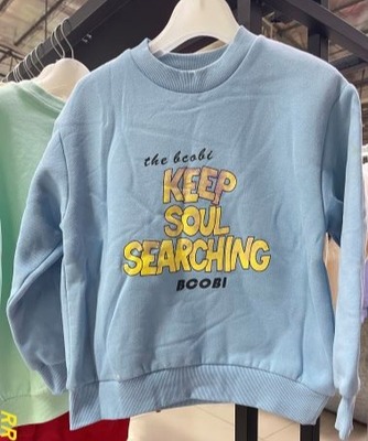 R R佛山店不可比喻印花加绒卫衣T恤2024秋冬新款男童女童长袖119