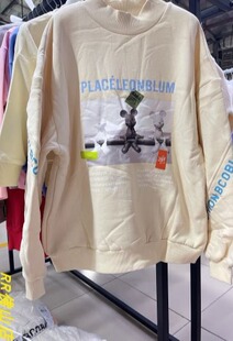 R R佛山店不可比喻印花加绒卫衣T恤2024秋冬新款男童女童长袖329