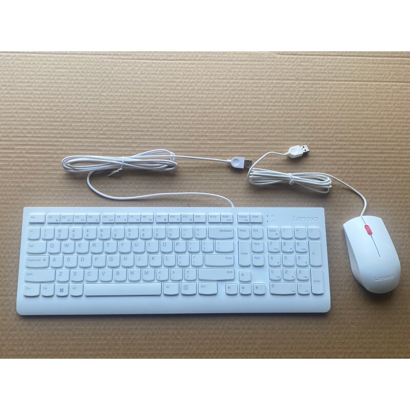 全新正品联想白色SK-8823 USB有线键盘 键盘鼠标笔记本台式机通用