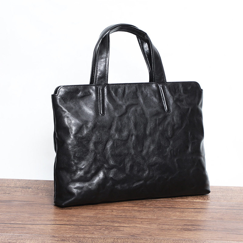 男包真皮男士手提包韩版男式商务公文包头层牛皮电脑包单肩斜跨包