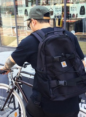 潮牌新款大容量双肩包Carhartt卡哈特男女旅行包学生书包电脑