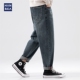 男春季 新款 美式 hansca水洗微锥牛仔裤 潮牌猫须马骝宽松百搭长裤 子