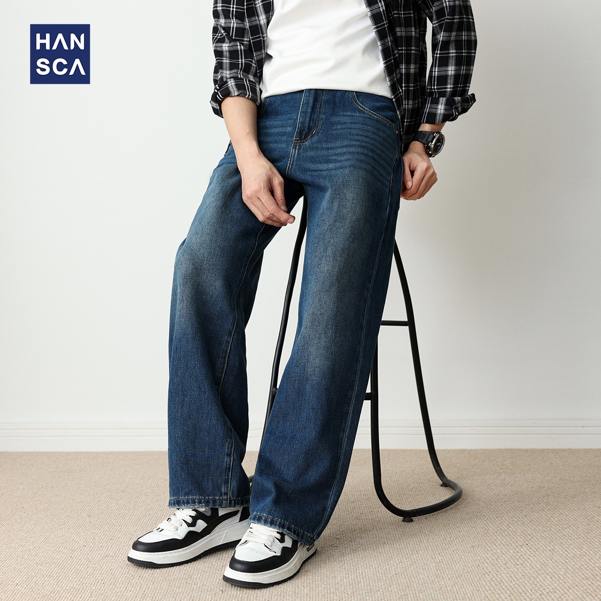 410g重磅蓝色牛仔裤男2025秋季