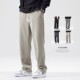 2025秋冬加绒加厚雪尼尔休闲裤 男宽松直筒垂感灯芯绒保暖运动卫裤