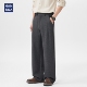 复古羊毛呢垂感宽松休闲裤 男2025新款 时尚 hansca秋季 拼接通勤长裤
