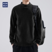 hansca重磅卫衣男冬季 宽松休闲上衣潮 打底衫 加厚2023新款 套头长袖