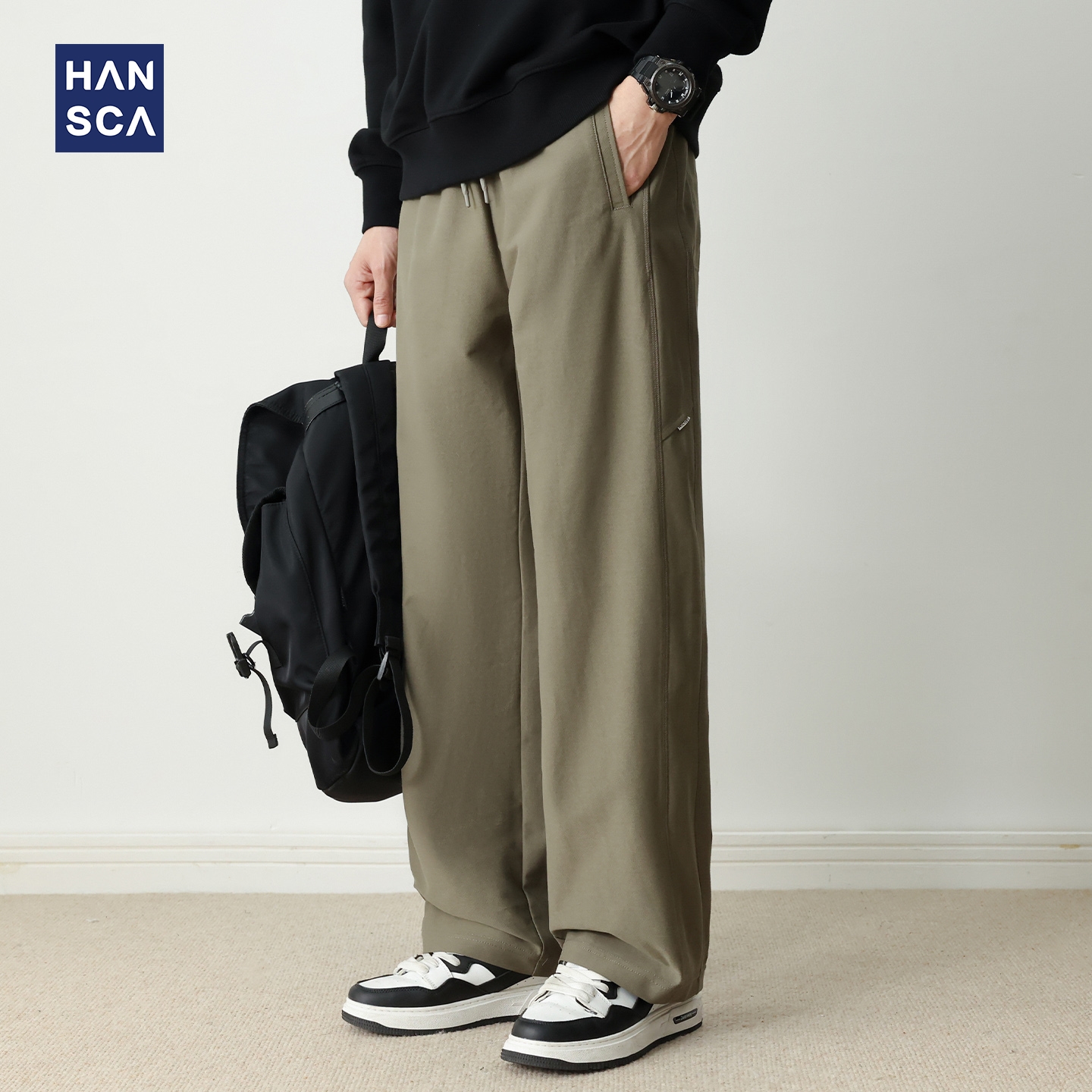 hansca轻户外抗UV平纹速干休闲裤