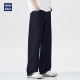 hansca原色水洗直筒牛仔裤 复古简约弹力宽松长裤 男2025年春季 新款