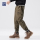 裤 hansca春秋季 长裤 大口袋加绒加厚束脚工装 休闲裤 男宽松2025新款
